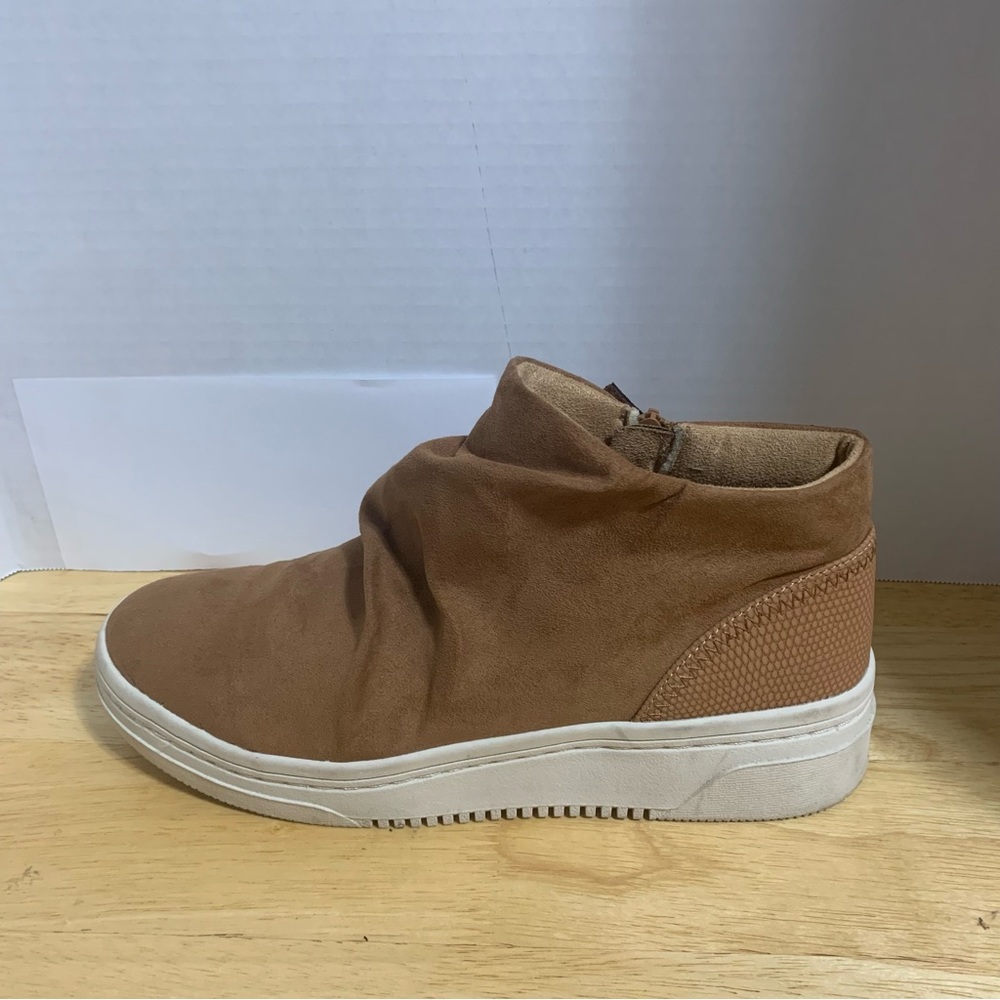 Dr. Scholl's Energy Olive Ruched Platform‎ High Top Sneaker Size US 11M